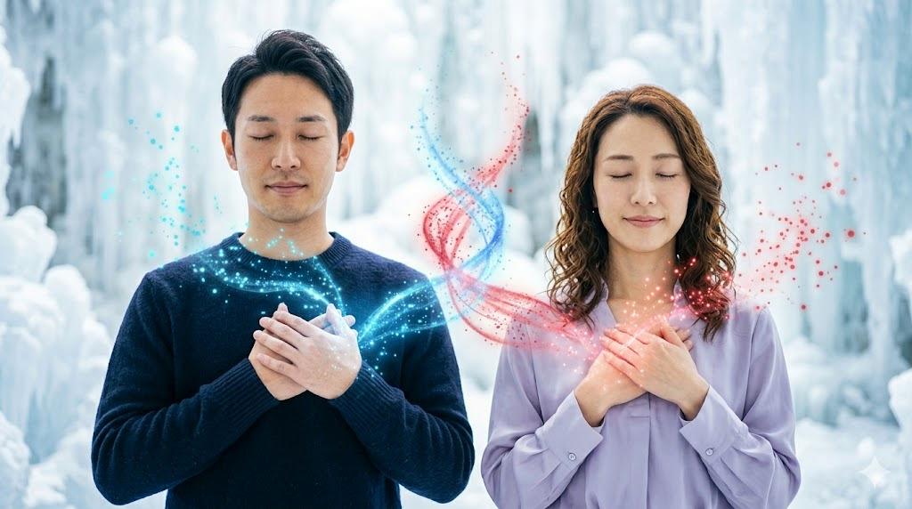 東京のベランダに差し込む西日とヘチマの緑のカーテンのイメージ