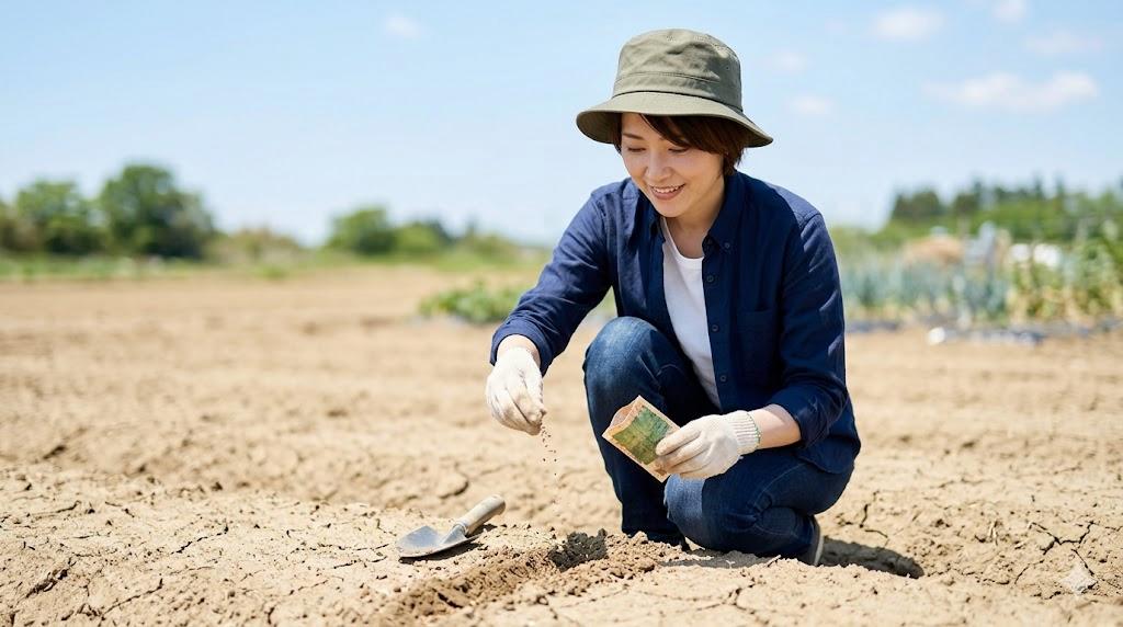 土壌温度の変化でストレスを受ける小松菜の根