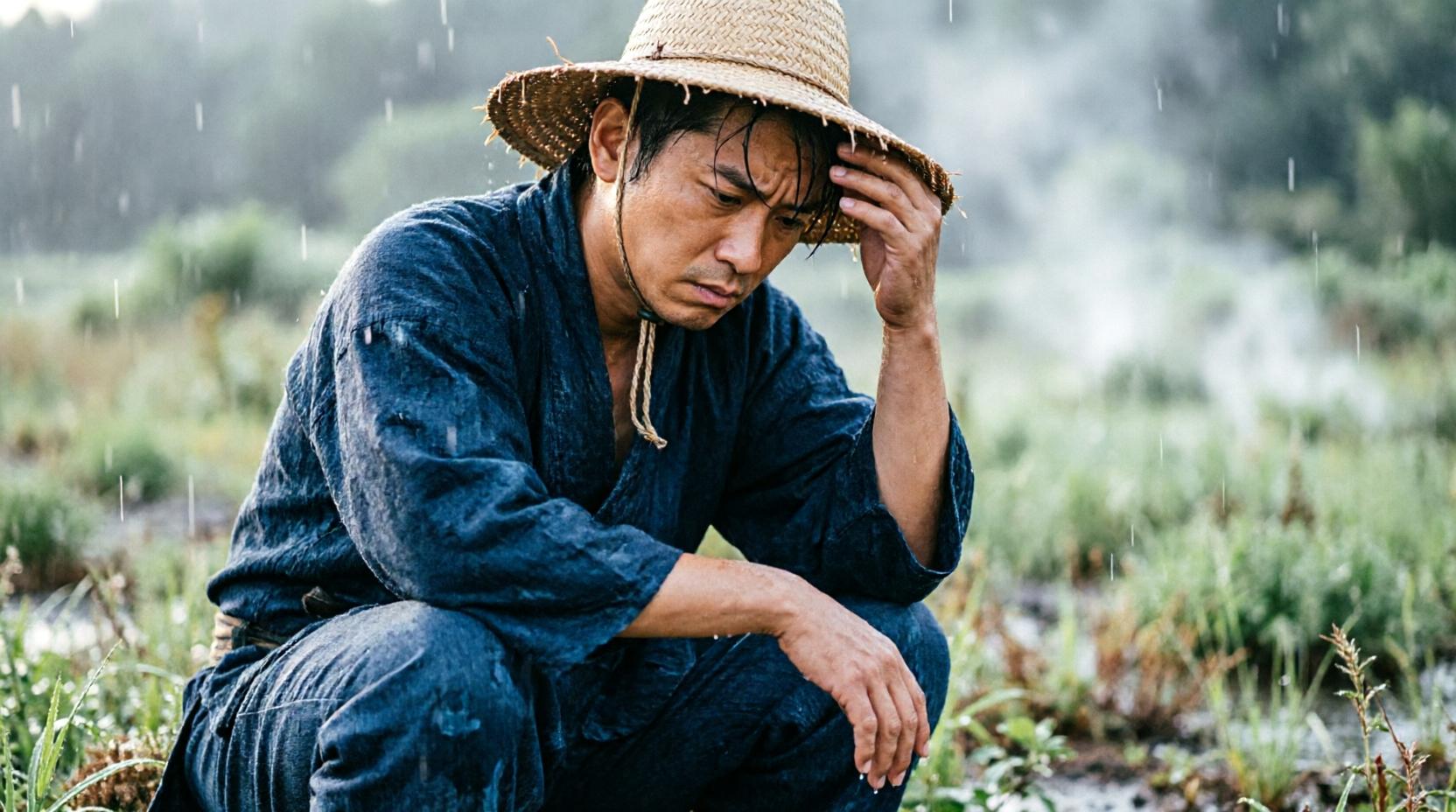 3月の青森で霜が残る畑と春野菜栽培の厳しい環境