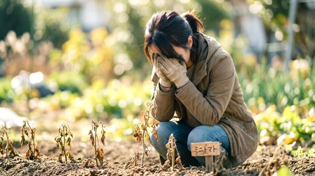 家庭菜園で取り入れやすいネットや資材によるイチゴ害虫対策の場面