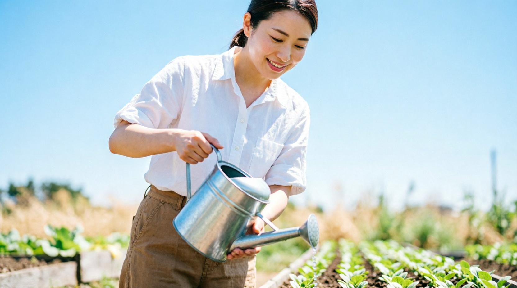 鍋でギシギシを茹でてアク抜きしている調理シーン