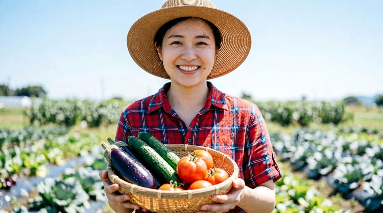 たくさん実ったスイカ畑と収穫した果実の様子