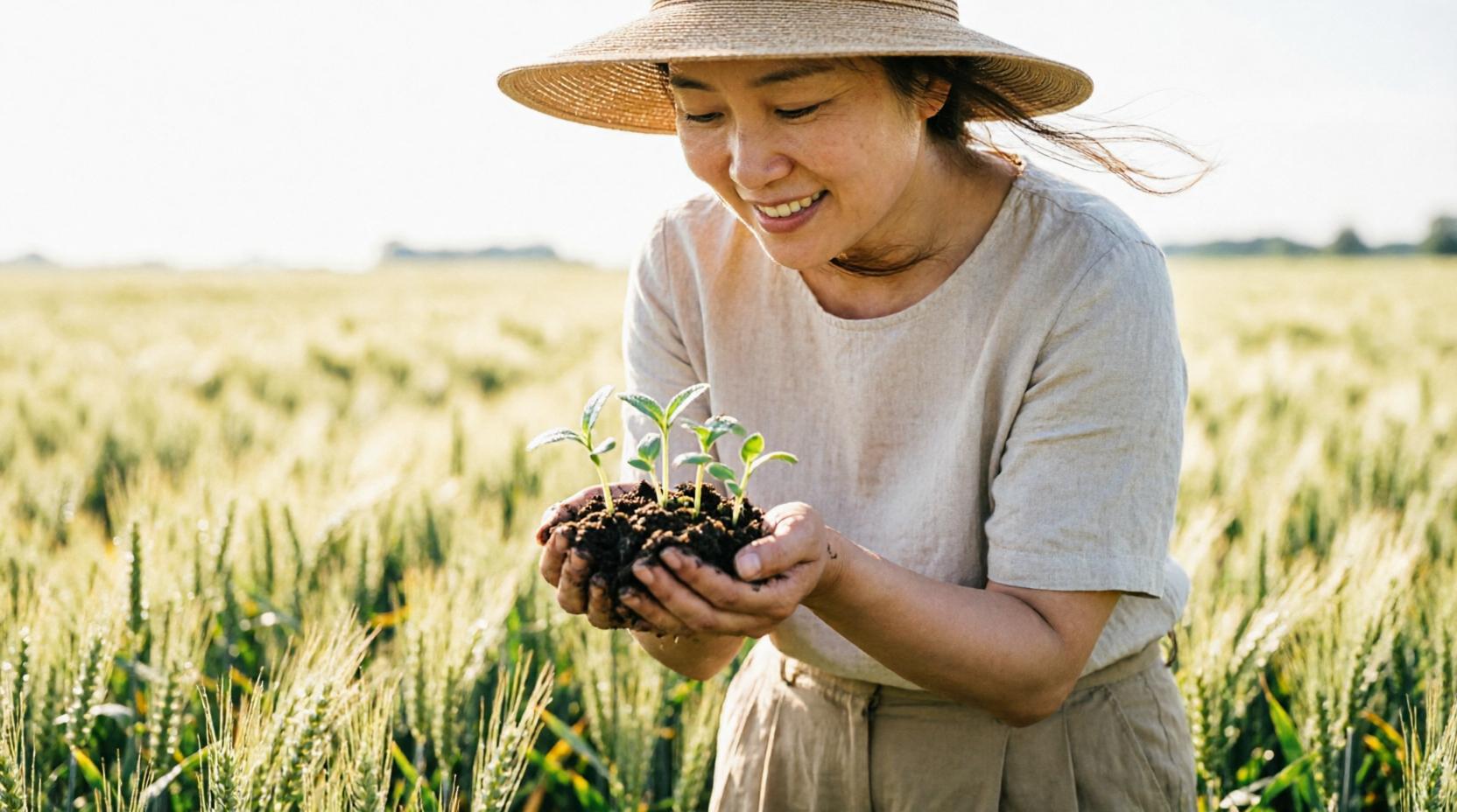 日当たりの良い場所で葉を広げて育つ水菜の様子