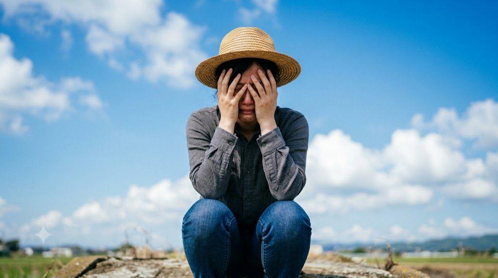 葉についた害虫を確認しながら育てるサヤエンドウ