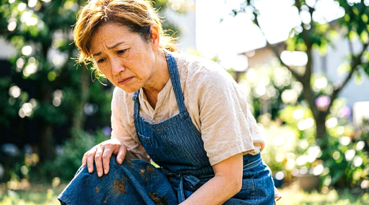 家庭菜園へ近づくシカとミニトマトを狙う様子