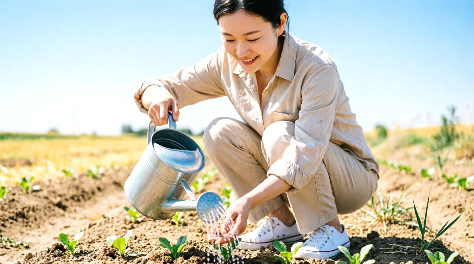 水分過多によって茎が伸びたレタスの株