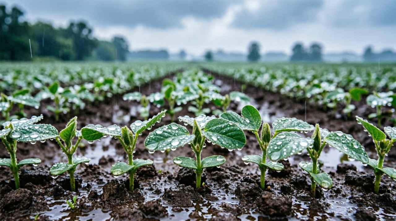 高畝に黒マルチを張り、キャベツ苗を植える準備が整った畑