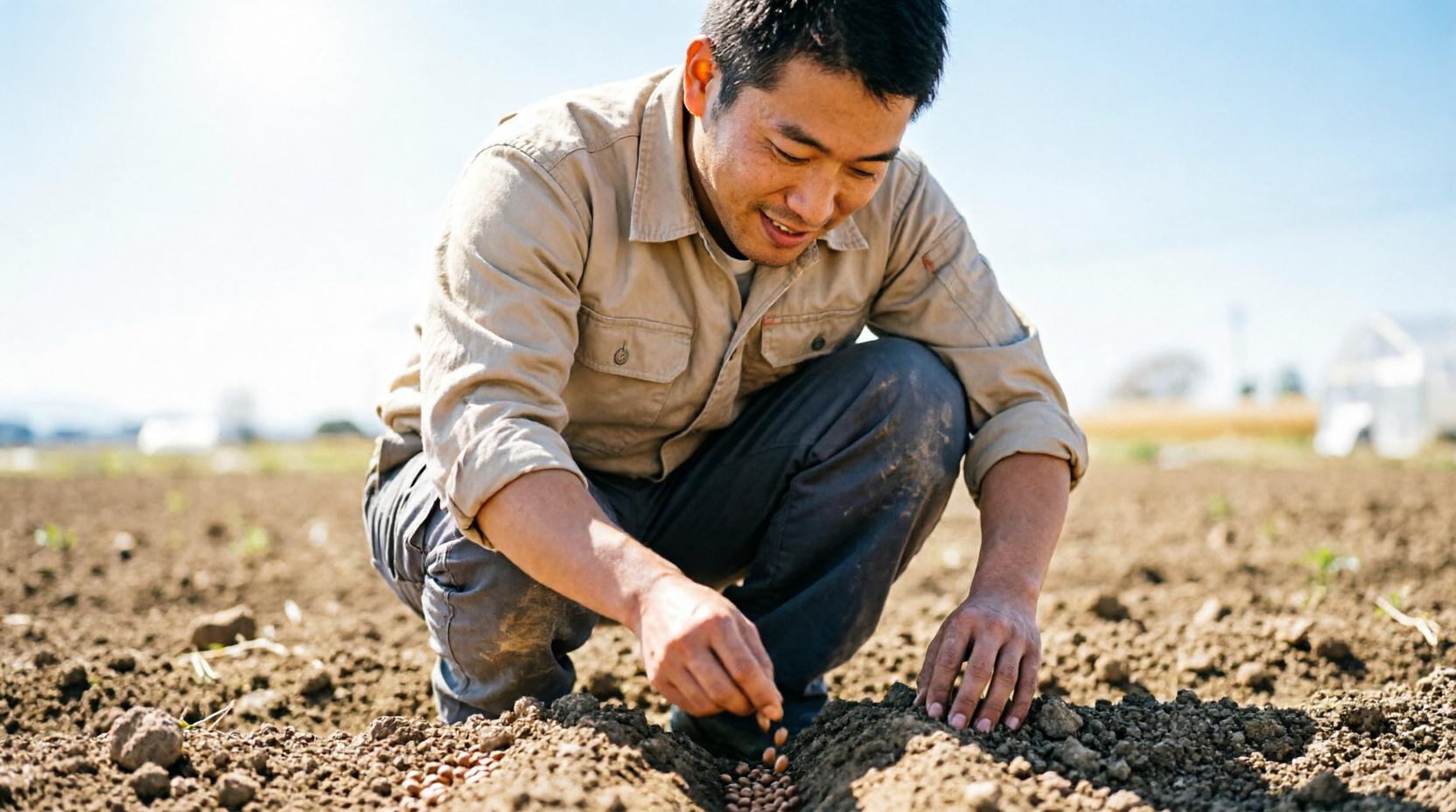 冬越しに成功し春の収穫を迎えたえんどう豆