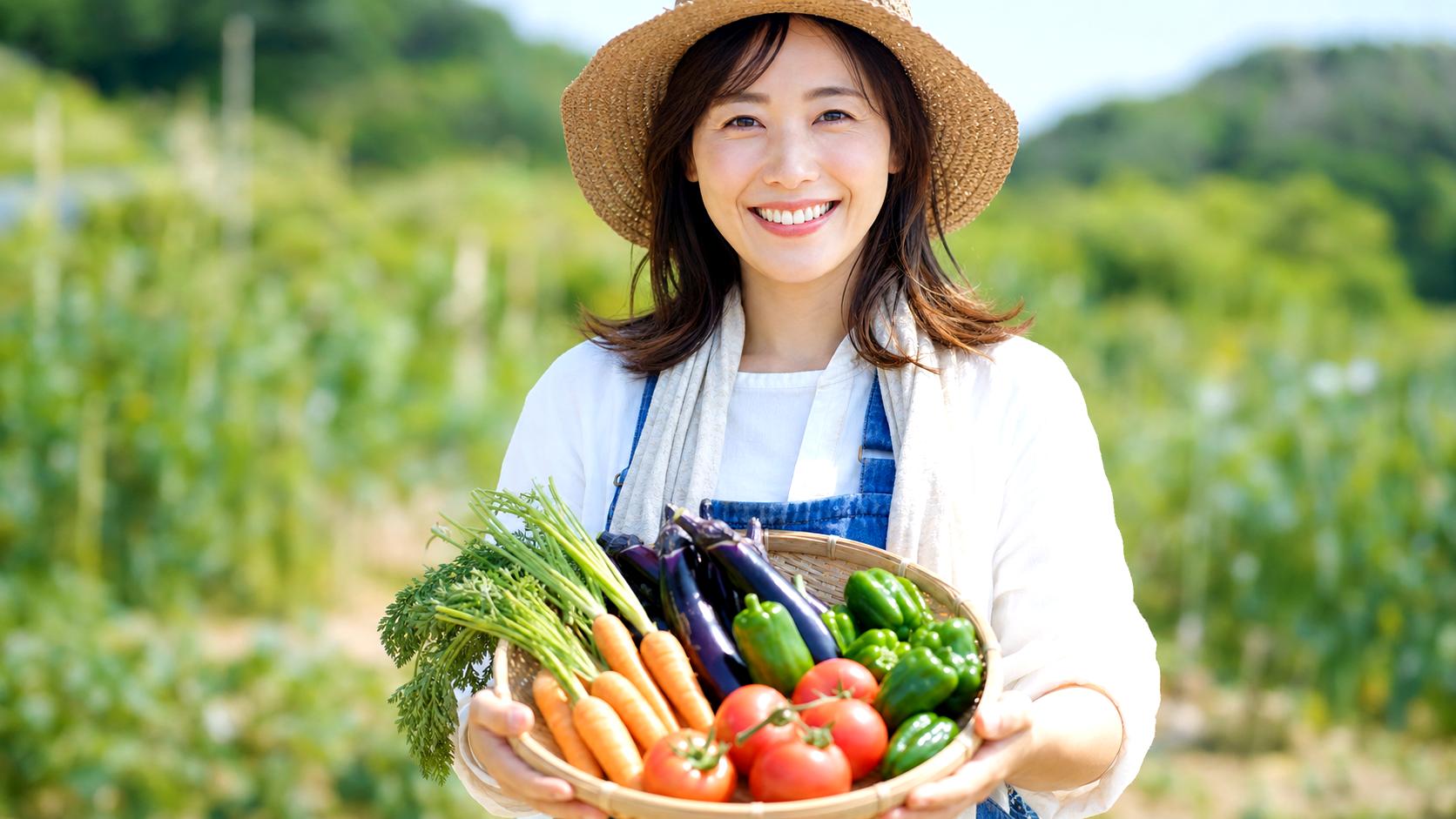 収穫時期を迎えたカボチャと追熟管理のイメージ