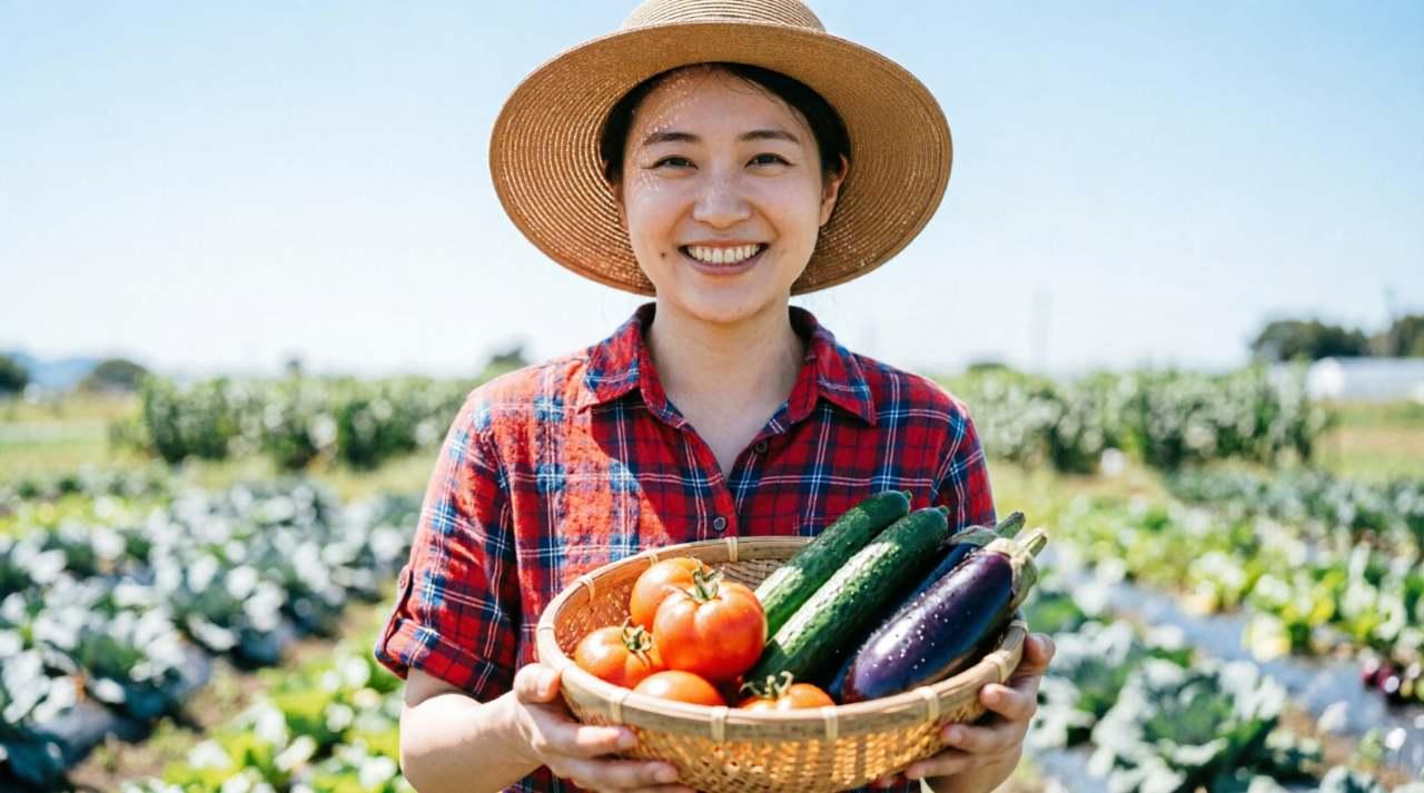 収穫したばかりのニンジンを保存する様子