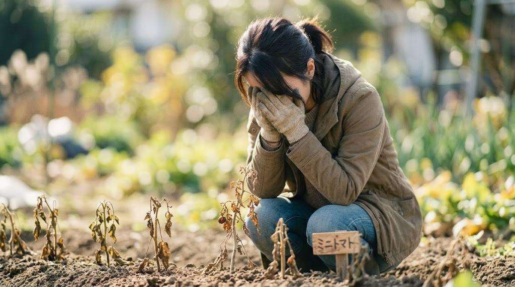 プランターで防虫ネットを使って育てるえんどう豆