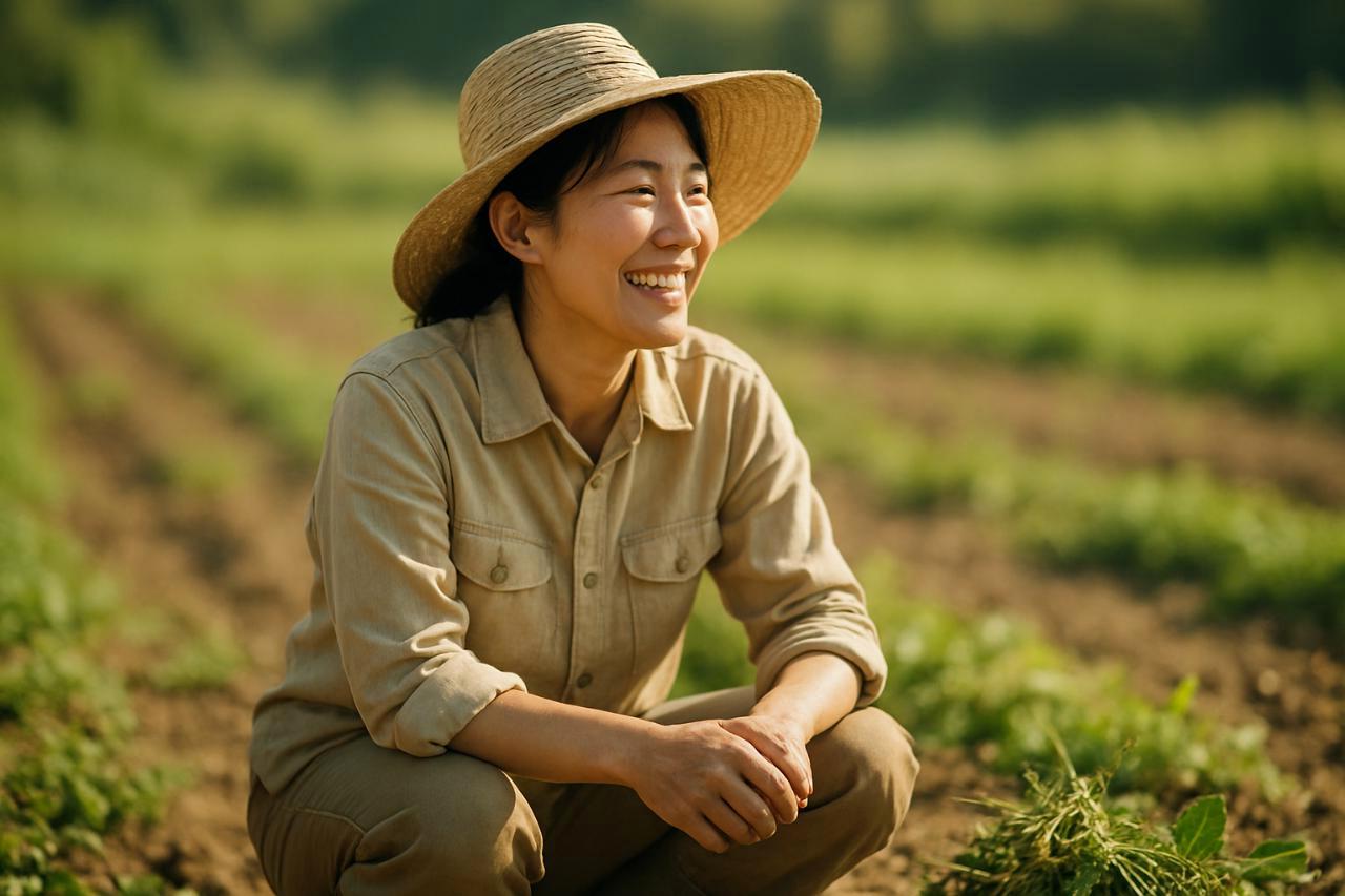 茹で上がったドクダミの葉をざるに上げる様子。香りを抑える下ごしらえの工程を表現。