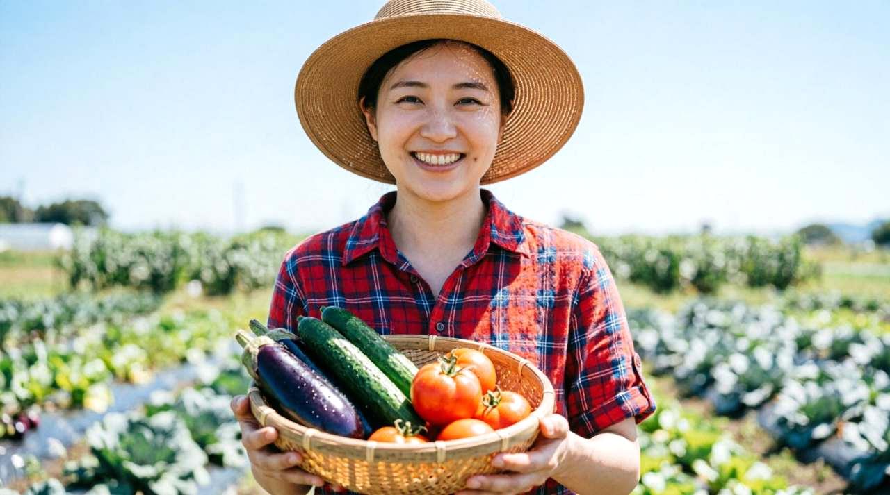 朝日の中で美しい花と実をつけたいんげん豆の豊作の様子