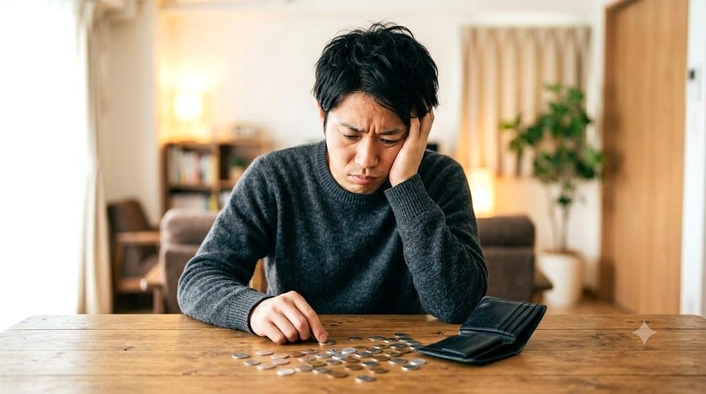 トウ立ちして花芽がついたルッコラの茎を観察している様子
