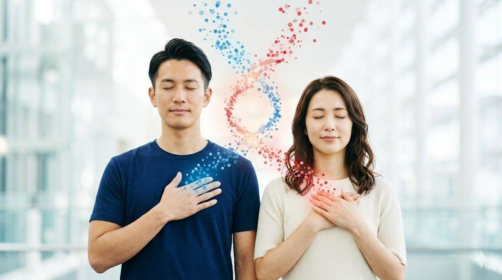 折れたイチゴの茎を支柱で支えるケアの様子