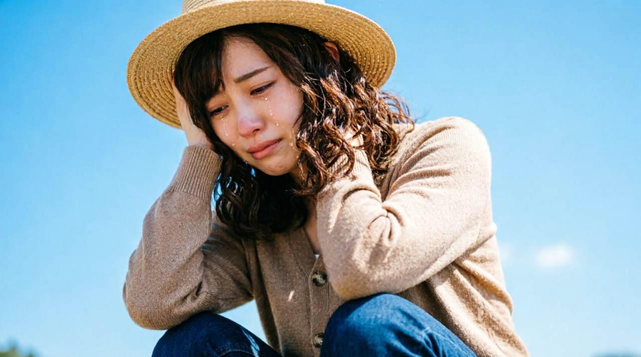 ひょろ長い枝豆の苗を定植して倒れている様子と実のつきが悪い株の比較