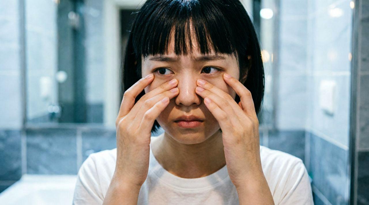 強風で倒れ葉が傷んだルッコラの株と防風対策のイメージ