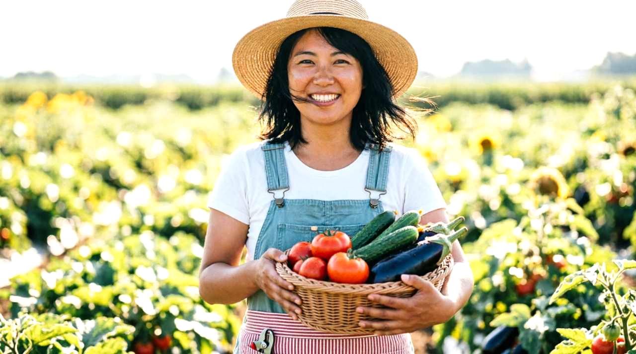 収穫された立派な白菜と保存用の紙