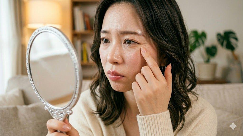 半日陰のベランダに置かれたミニトマトのプランターと、日光の当たる時間帯を確認する手書きのメモ