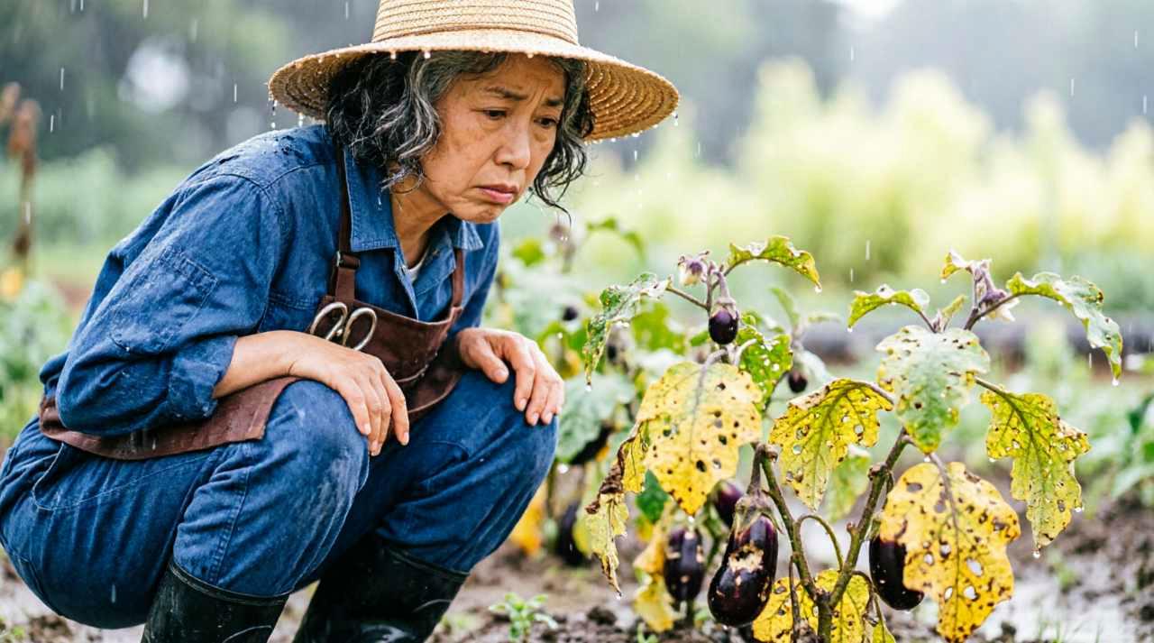 プランター野菜を害虫から守る家庭菜園の様子
