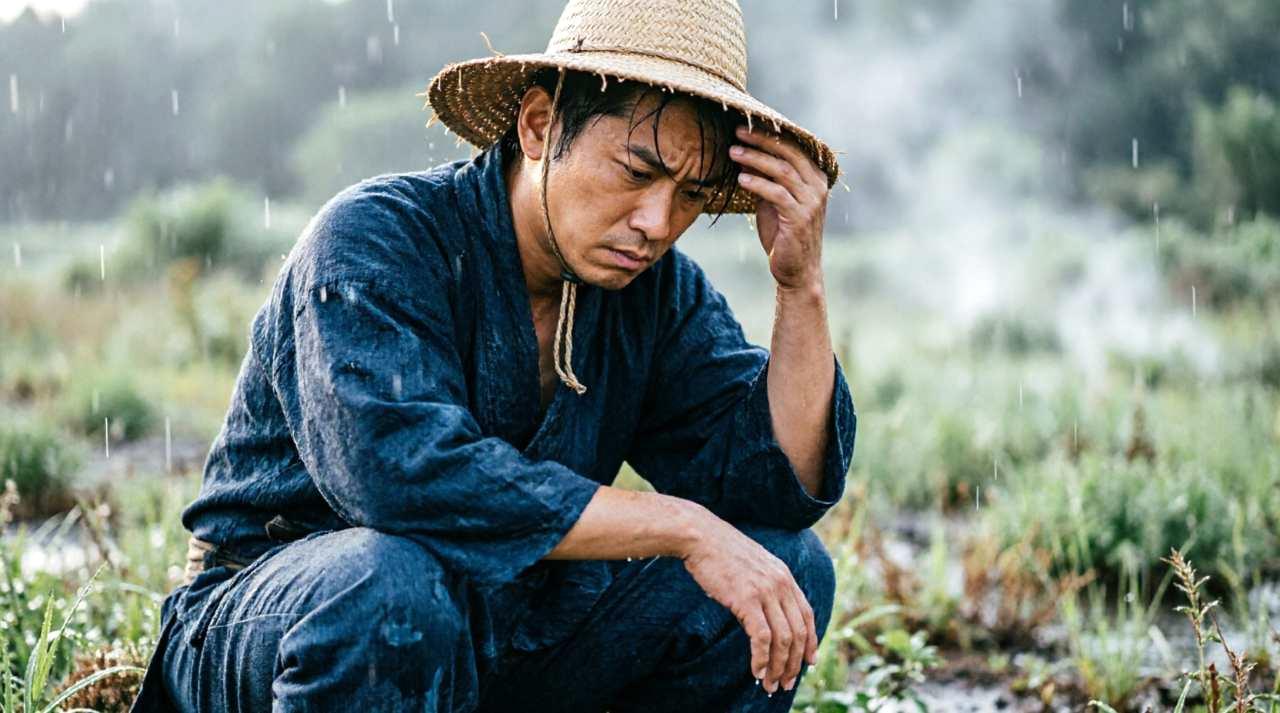 函館の家庭菜園で育つミニトマトと梅雨時期の雨対策の様子