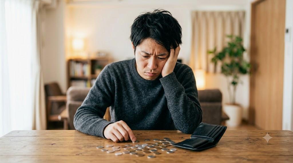 弱々しいヘチマの苗。葉が小さく、茎が細く、生育が遅れている様子