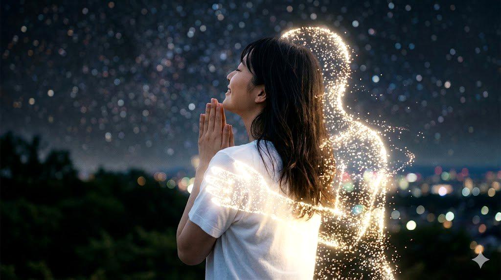 実が少ないキュウリの株と葉の状態を観察している様子