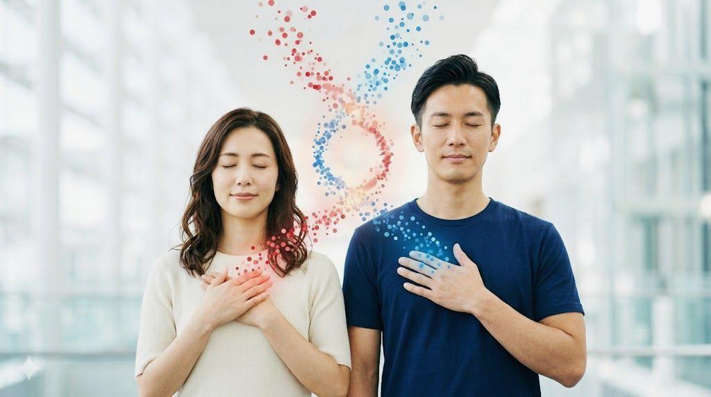 食用に適した若いヘチマの長さや太さを確認している手元