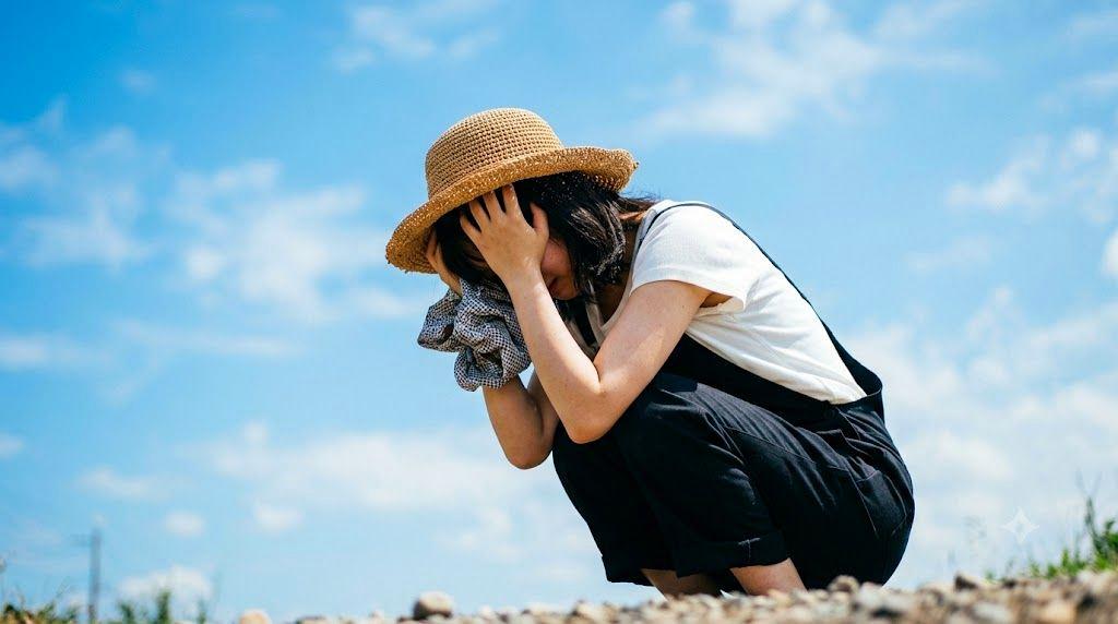 ミントやレモングラスなどのハーブから抽出した精油の並んだテーブル