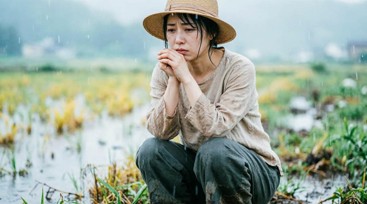 愛知の荒地に群生する背の高い黄色いセイタカアワダチソウ